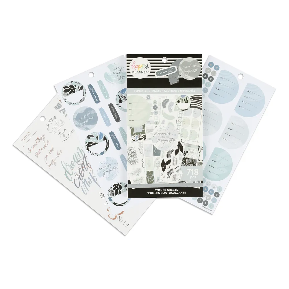 Happy Planner Funky Abstracts carnet stickers 718 pièces