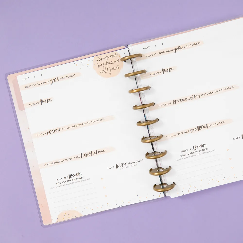 Happy Planner Go After Your Dreams journal guidé objectifs 80 pages