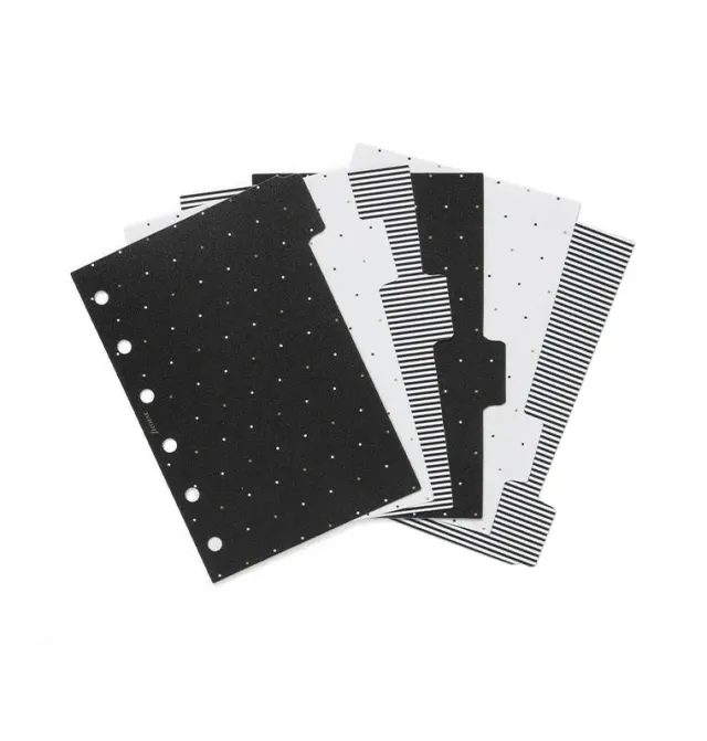 Filofax Moonlight intercalaires Pocket x6 plastique doré