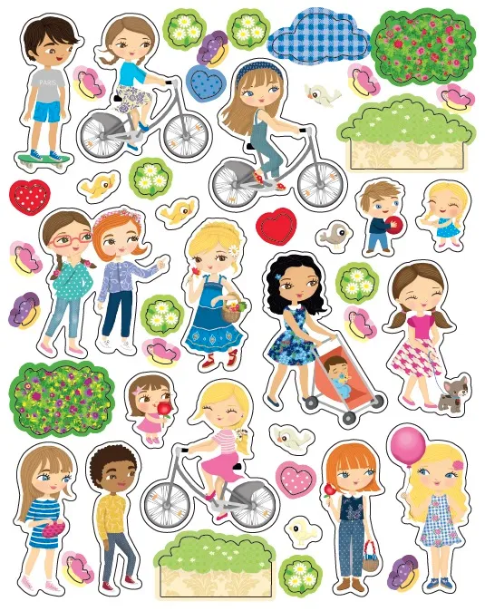 Frigobloc Minimiki Emma à Paris livre 250 stickers