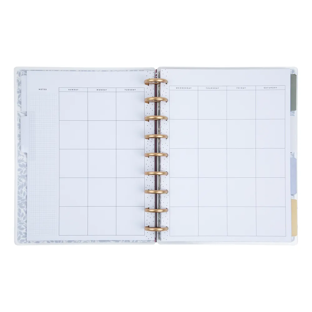 Happy Planner Soft Florals planner Classic dashboard non daté