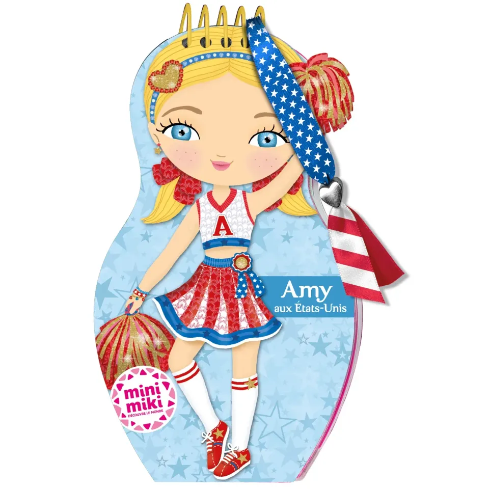 Minimiki Amy aux États-Unis carnet créatif stickers bracelet