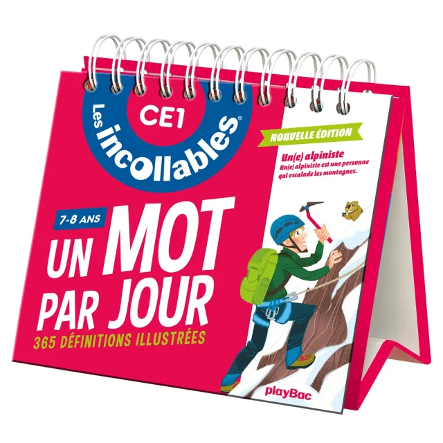 Frigobloc Les Incollables Un mot par jour CE1 chevalet vocabulaire 7-8a