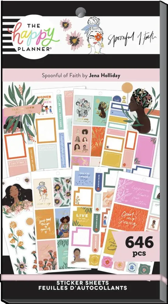 Happy Planner Spoonful Faith Everyday carnet stickers 646 pièces