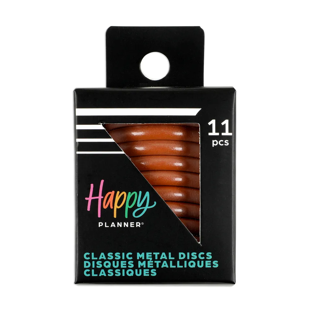 Happy Planner Chai Spice disques métal medium 11 pièces