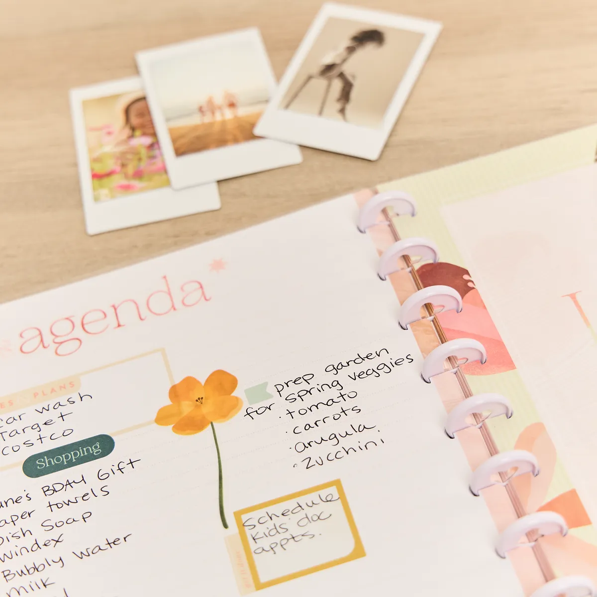 Happy Planner Pastel Canvas carnet pointillé Classic 60 feuilles