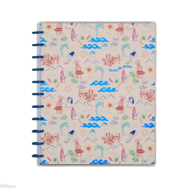 Happy Planner Lilo & Stitch carnet big pointillé ligné 60 feuilles