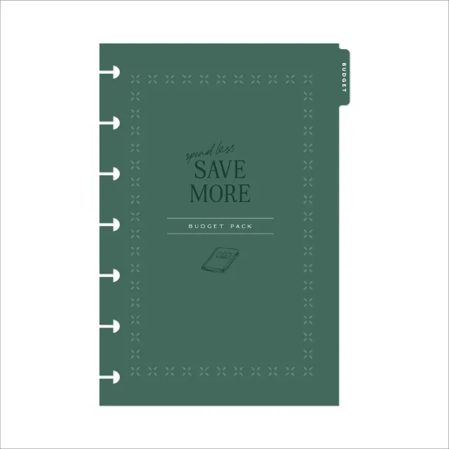Happy Planner Budget Mini recharge agenda 6 mois à anneaux