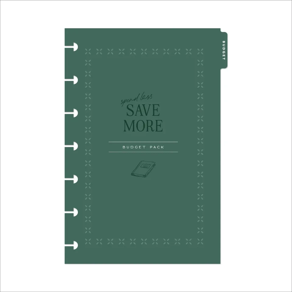 Happy Planner Budget Mini recharge agenda 6 mois à anneaux