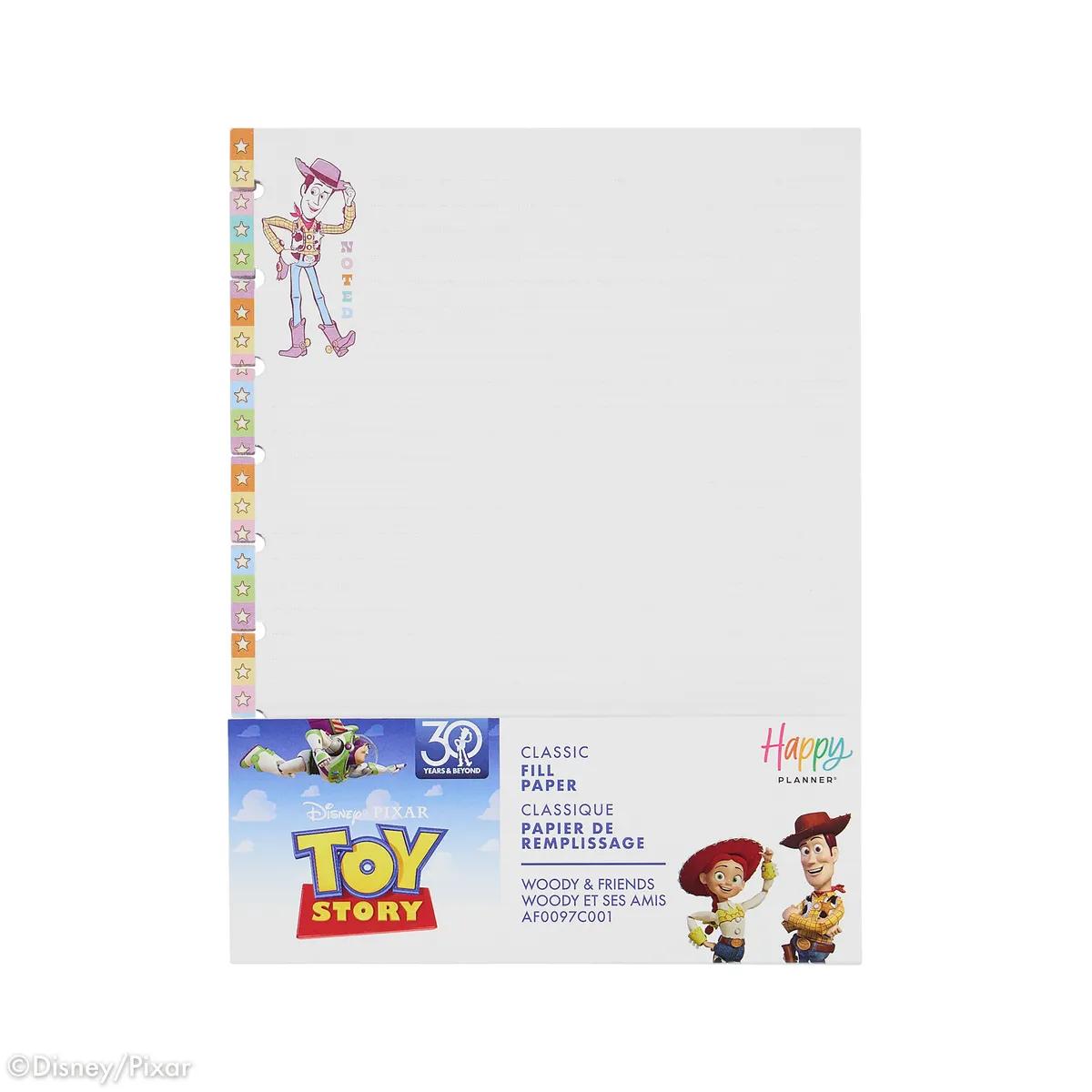 Happy Planner Toy Story 30 ans papier recharge Classic pointillé 40