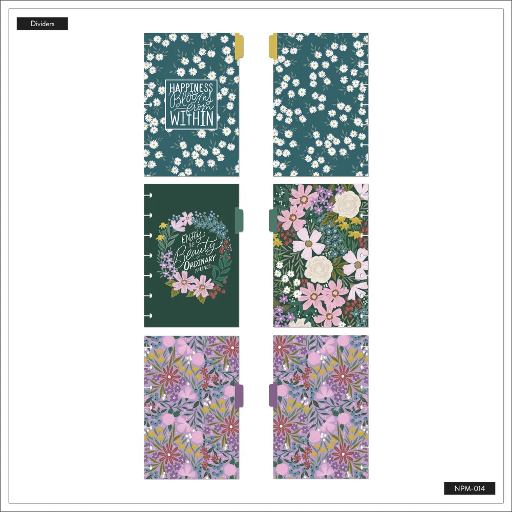 Happy Planner Made to Bloom carnet ligné mini floral