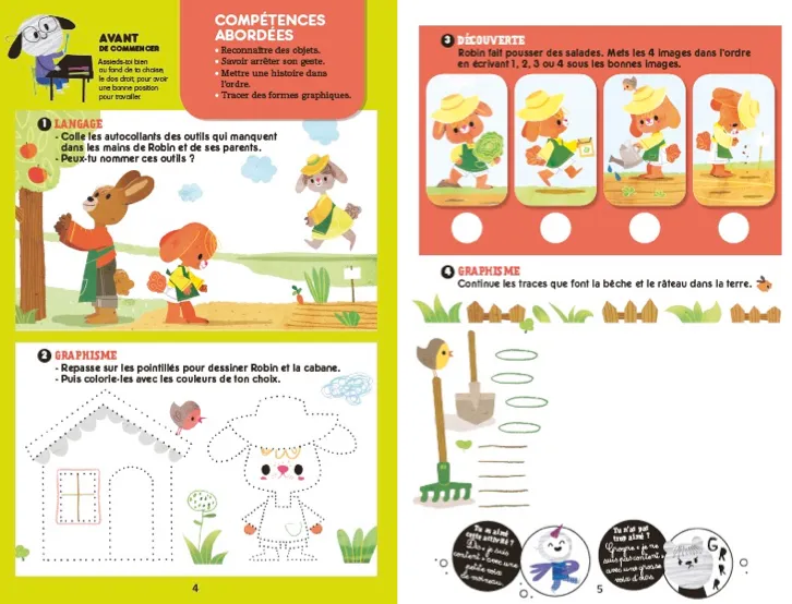 Frigobloc Les Incollables cahier vacances MS vers GS 4-5 ans