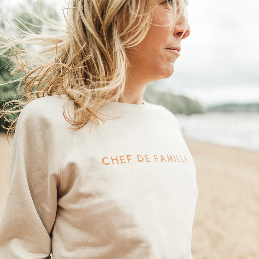 Les Belles Combines Chef de famille chandail unisexe coton