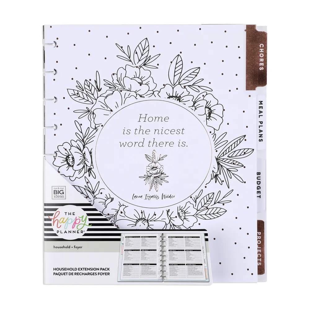 Happy Planner Home extension Classic maison famille