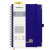 Poprun WH145S carnet quadrillé spirale bleu roi papier épais