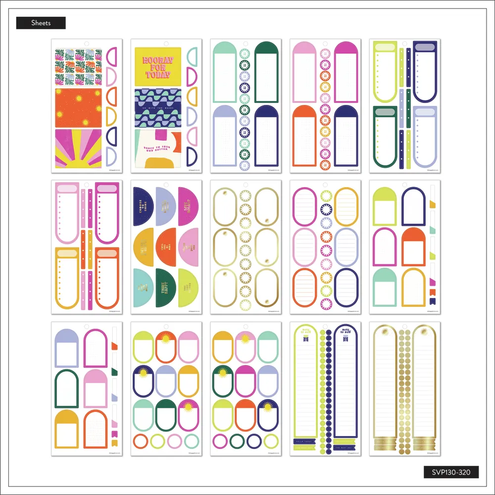 Happy Planner Rio Vibes stickers 30 feuilles vacances