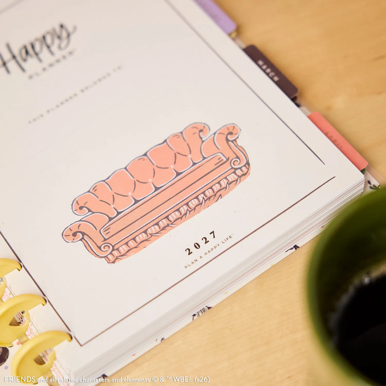 Happy Planner Friends 2027 agenda Classic dashboard 12 mois