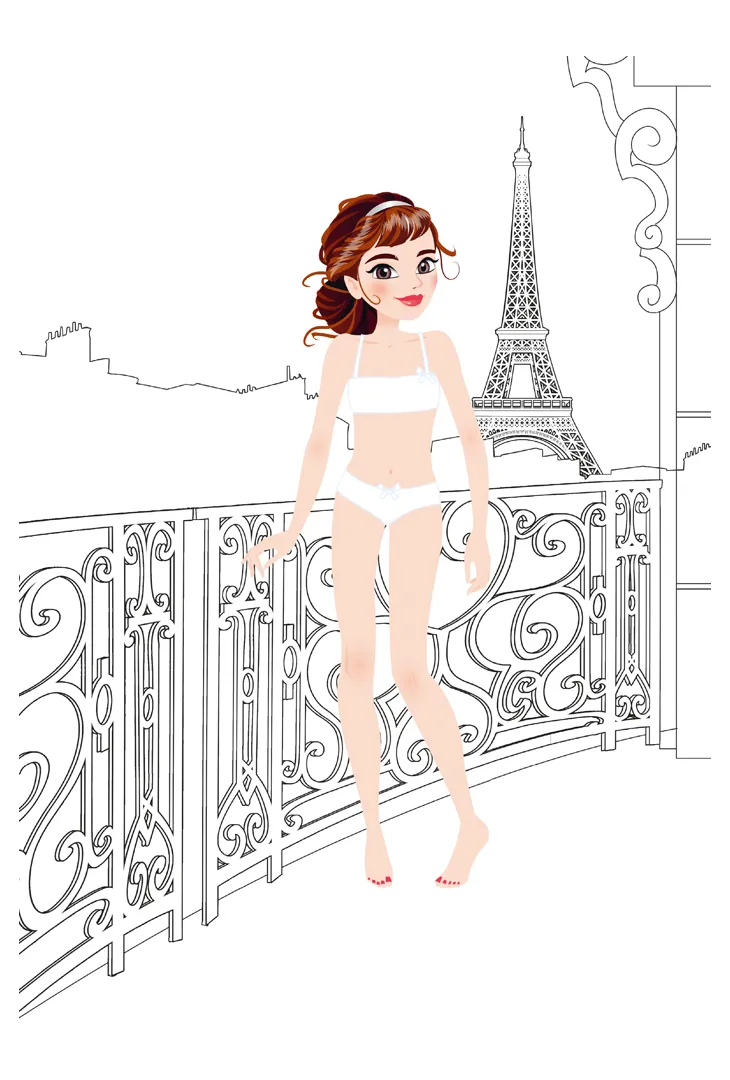 Frigobloc Lili Mode Paris carnet créatif 100 stickers 2022