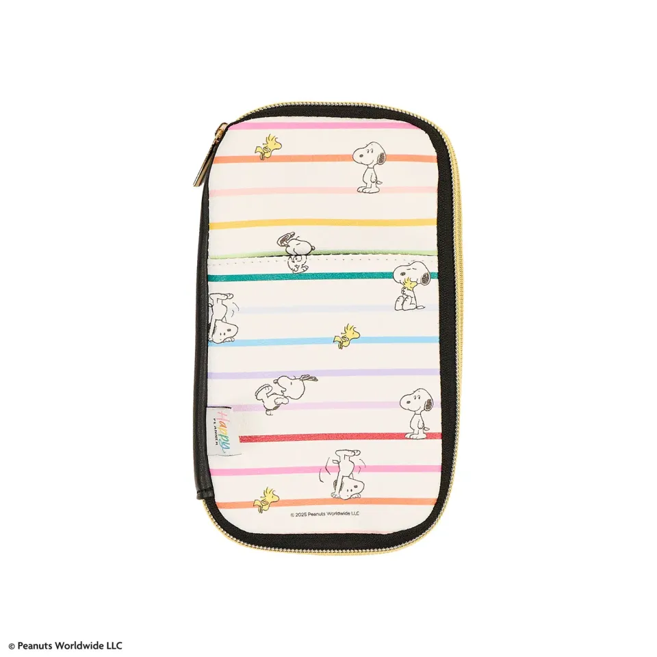 Happy Planner Peanuts Banded trousse à fermeture Snoopy