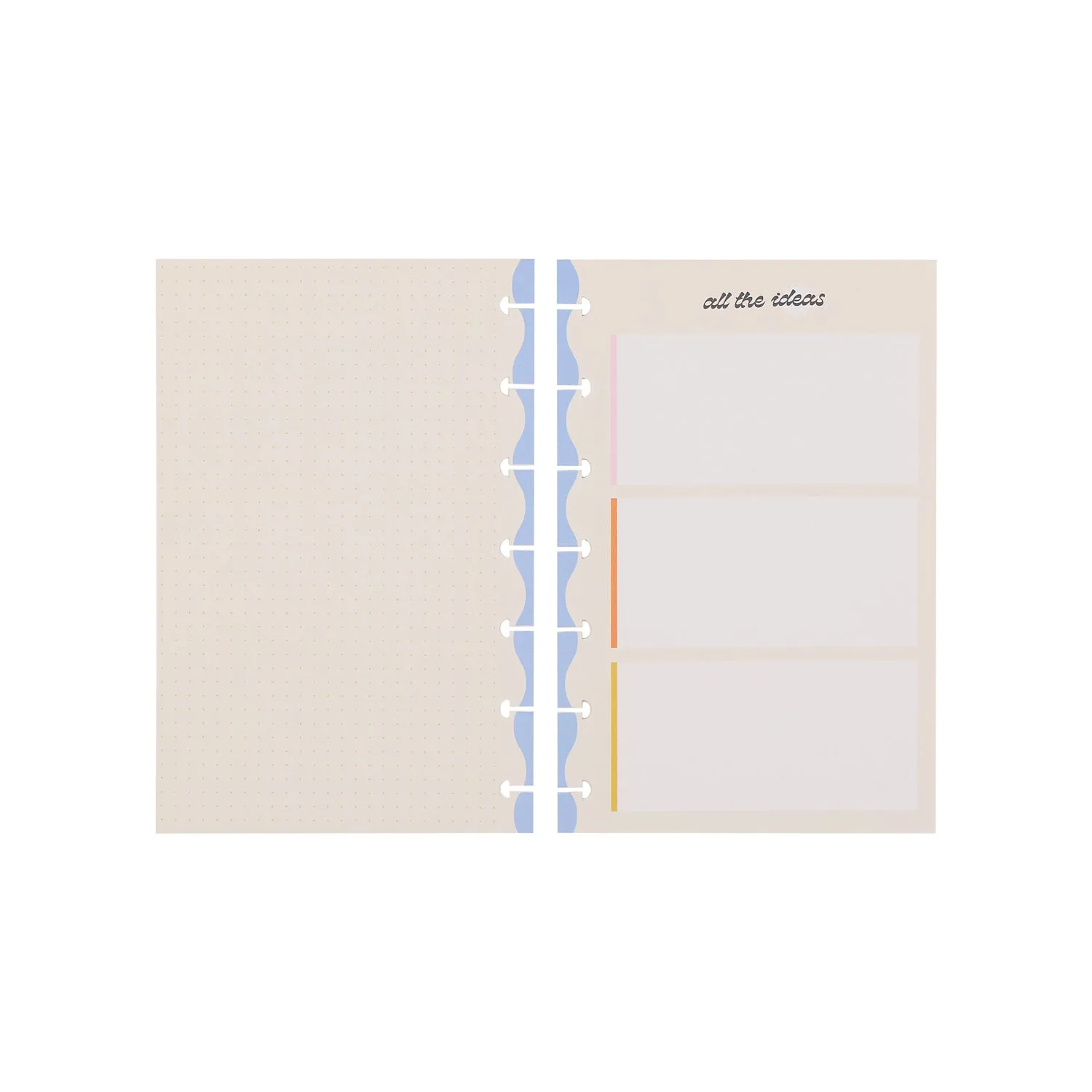 Happy Planner Mini recharge Bright Energy pointillée 40 feuilles