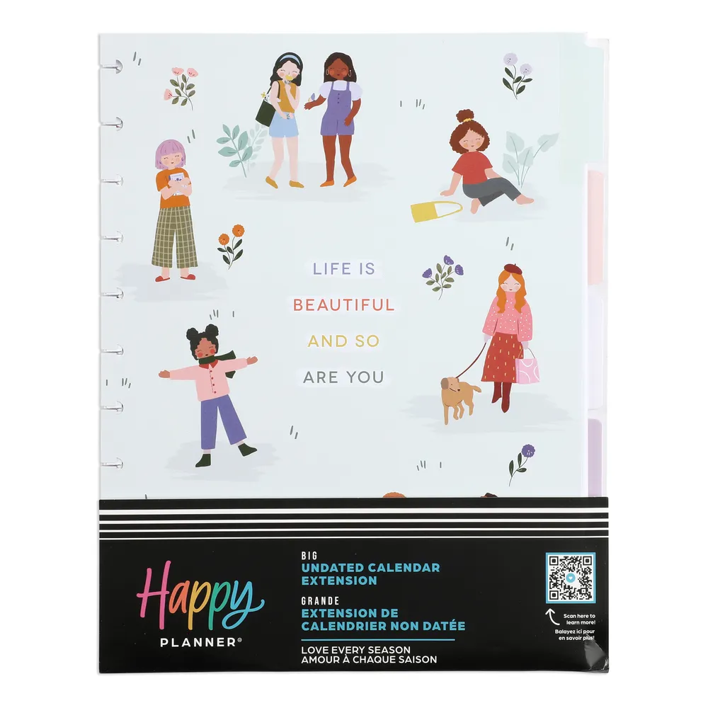 Happy Planner Squad Goals Big recharge agenda vertical 4 mois