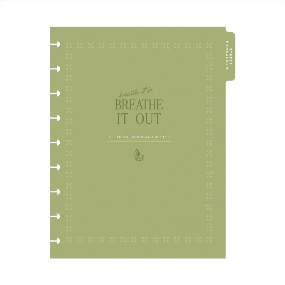 Happy Planner Stress Management recharge agenda Classic 6 mois