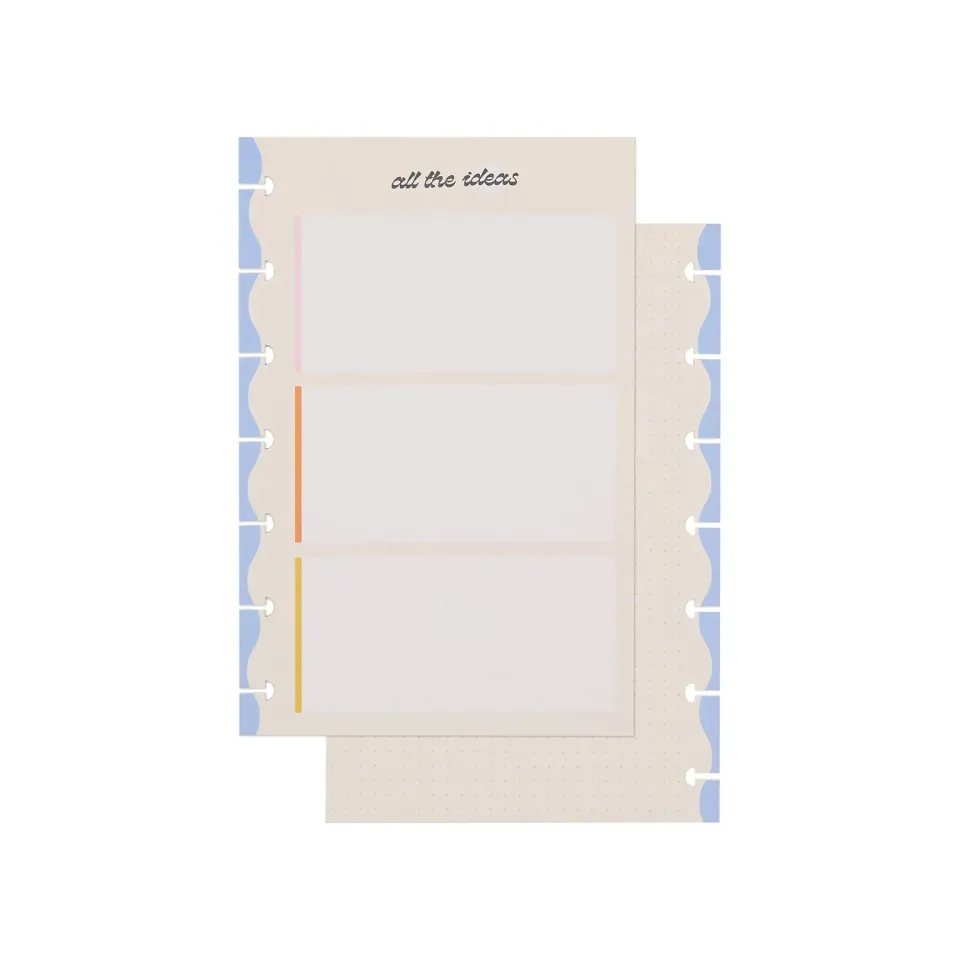 Happy Planner Mini recharge Bright Energy pointillée 40 feuilles