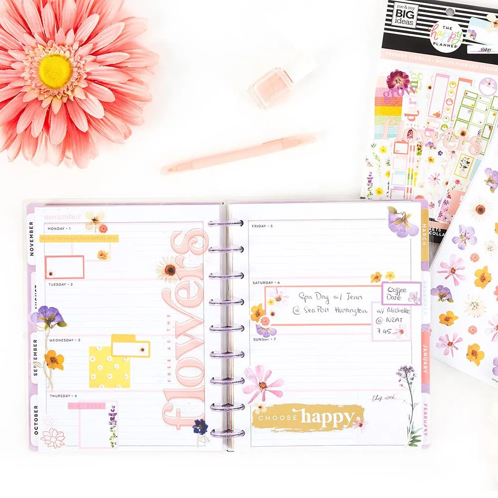Happy Planner Pressed Florals stickers value pack 519
