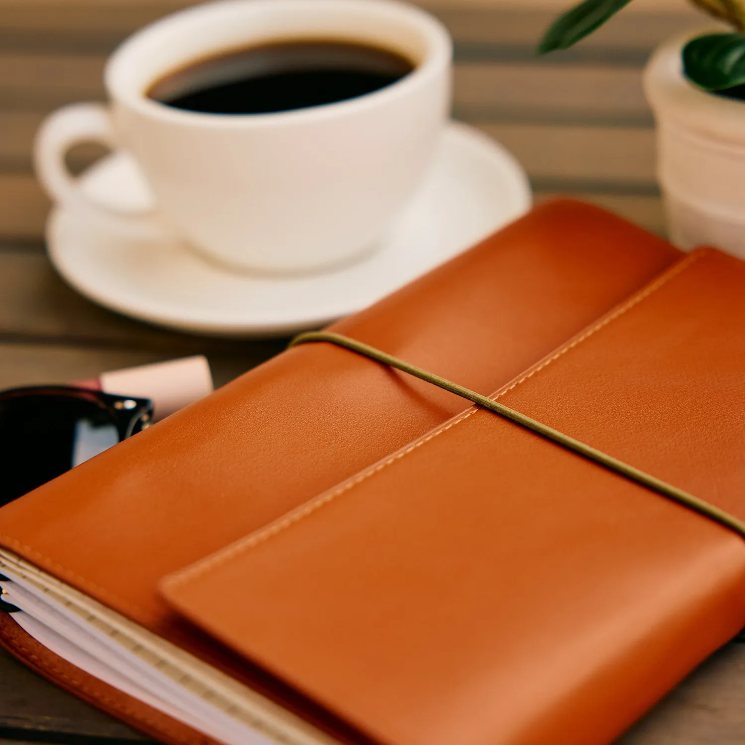 Happy Planner Cognac Vegan Folio A5 organiseur cuir vegan