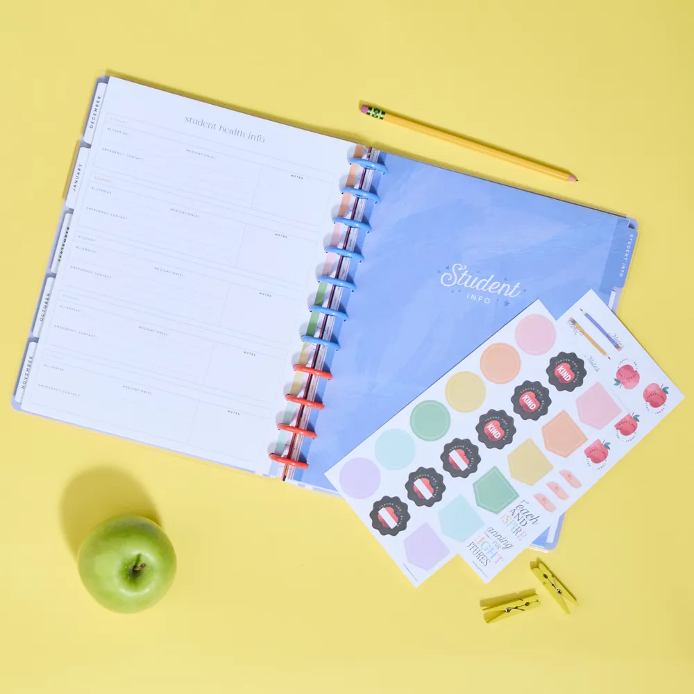 Happy Planner Parent Student pack accessoires Big enseignant