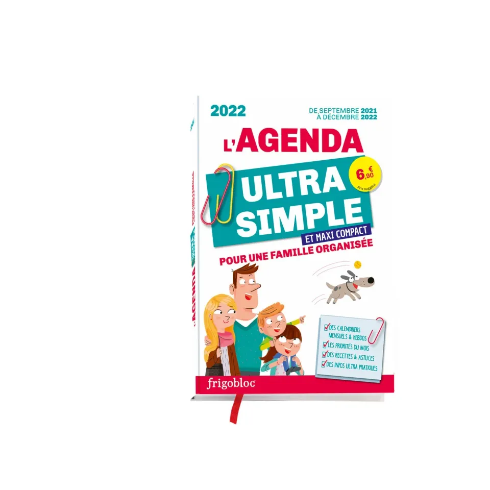 Frigobloc Ultra Simple Pocket agenda familial stickers