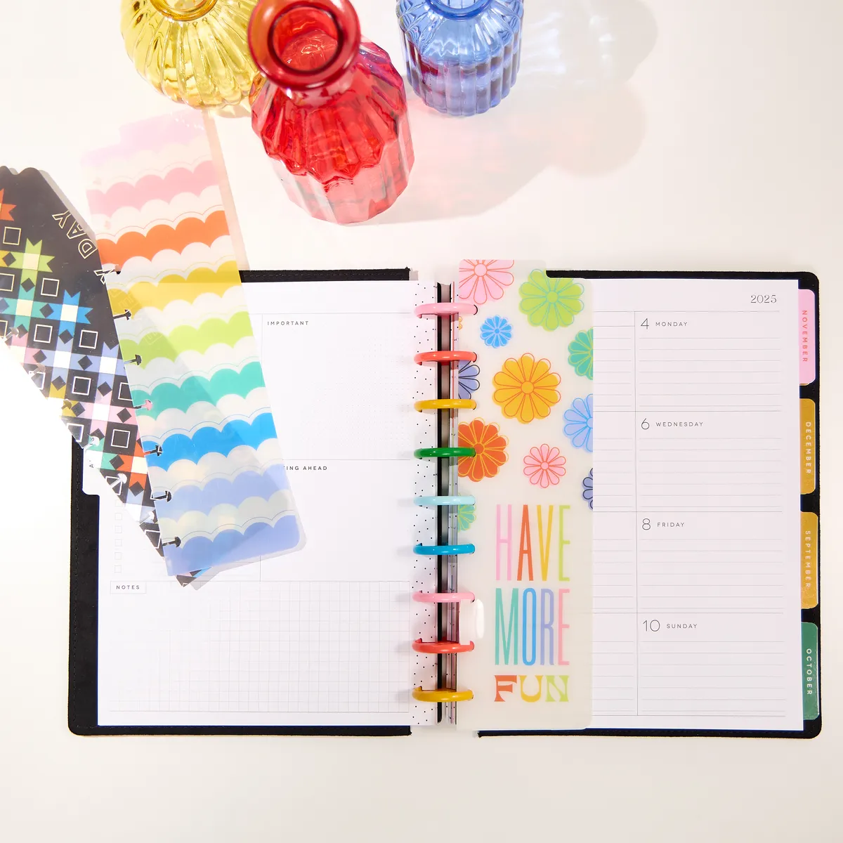 Happy Planner Happy Outlines Classic marque-pages lot de 3 plastique