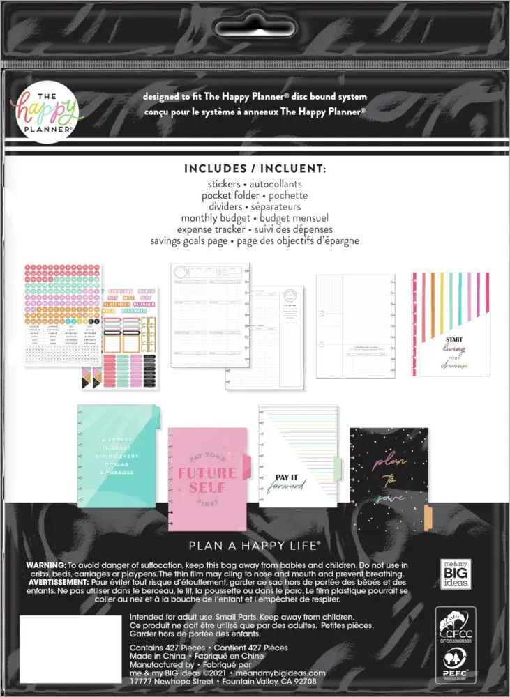 Happy Planner Bright Budget extension recharge Classic