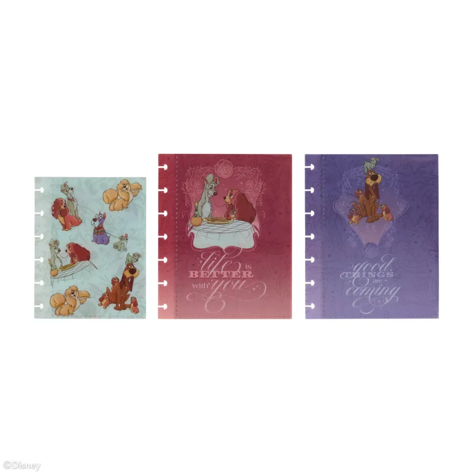 Happy Planner Disney Lady & the Tramp pochettes x3 plastique