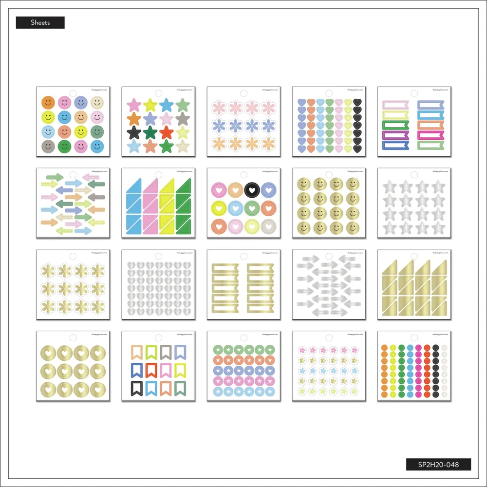 Happy Planner Journaling Fun Icons mini stickers 450 pcs