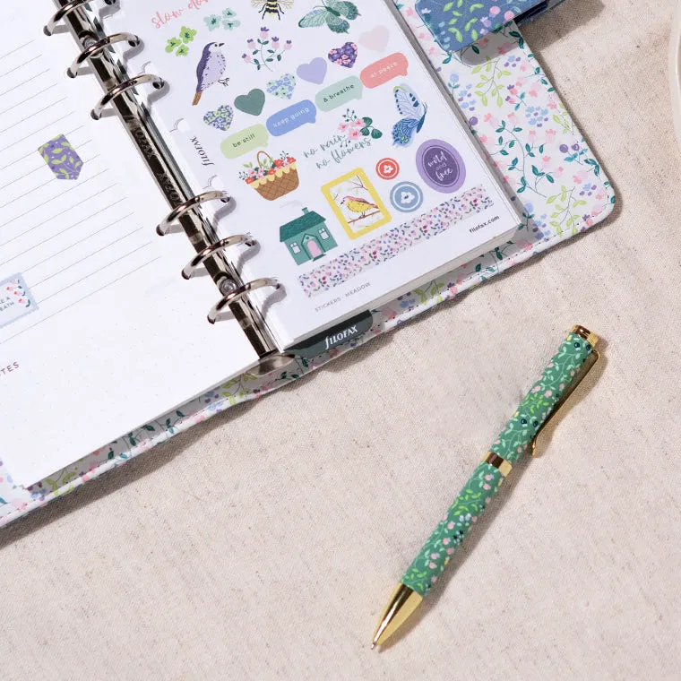 Filofax Meadow stylo bille métal 1 mm noir