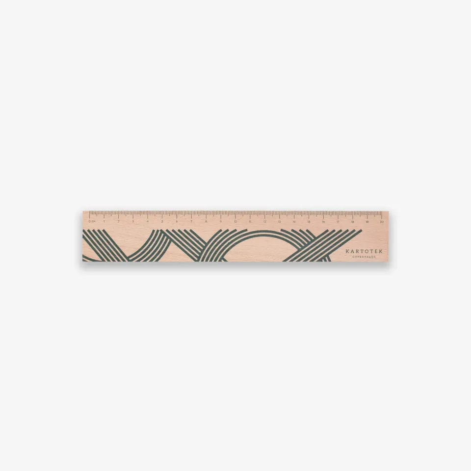 Kartotek Wooden Ruler 20 règle bois 20 cm