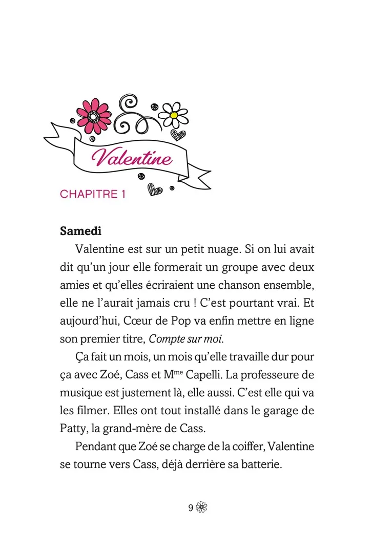 Frigobloc Coeur de Pop Tome 2 Première chanson roman 8-12 ans
