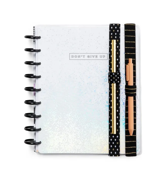 Happy Planner Black and Gold porte-stylo élastique lot 2