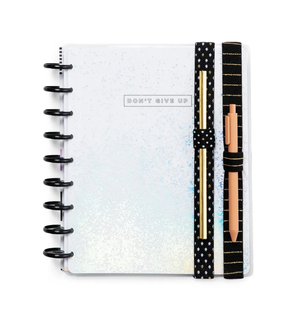 Happy Planner Black and Gold porte-stylo élastique lot 2