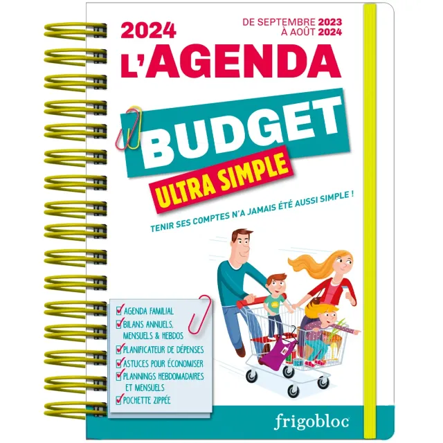 Frigobloc Agenda 2024 Ultra Simple du budget sept 2023-août 2024
