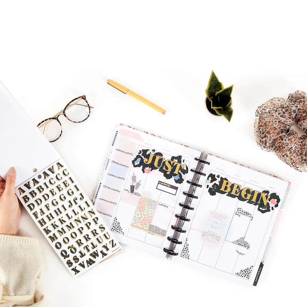 Happy Planner Colorful Leopard stickers léopard x603