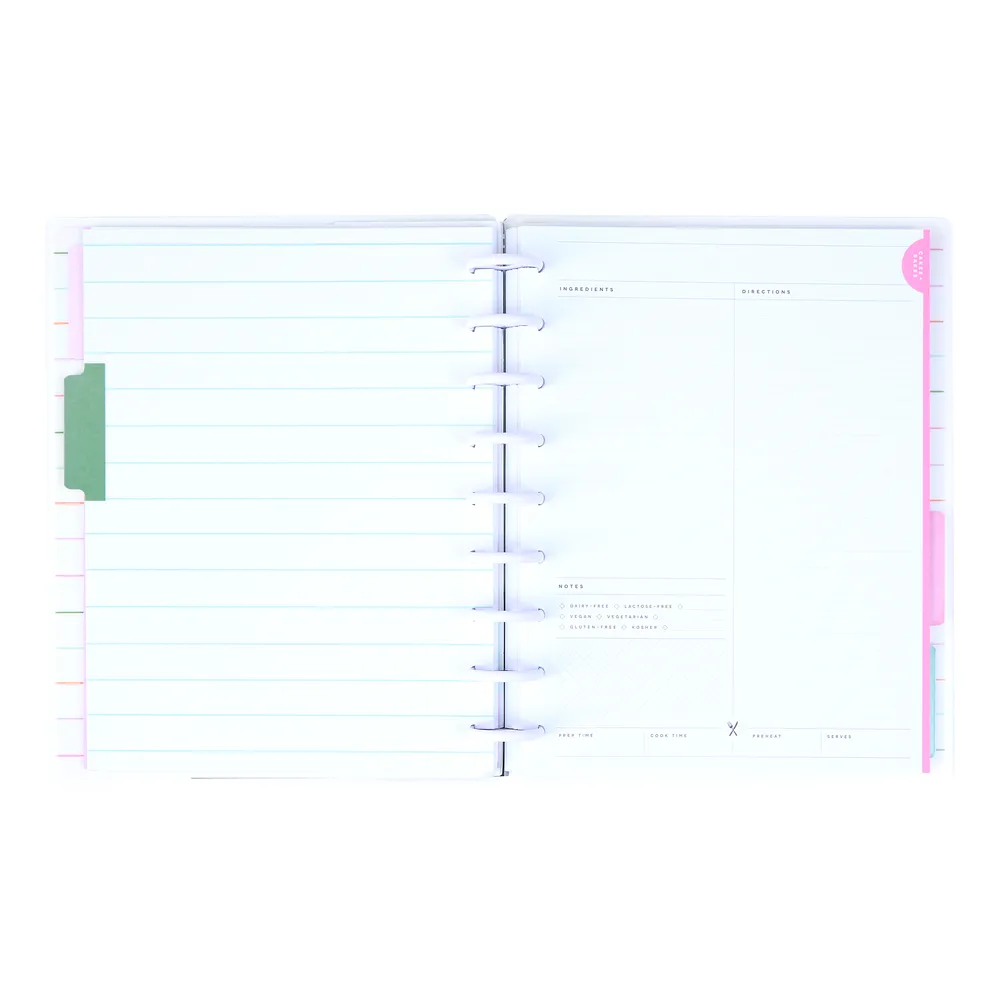 Happy Planner Sweets Baking carnet recettes Classic 80 feuilles