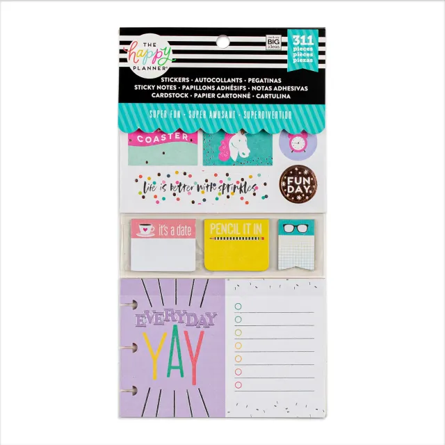 Me & my big ideas Happy Planner Super Fun stickers multipack 311 pièces
