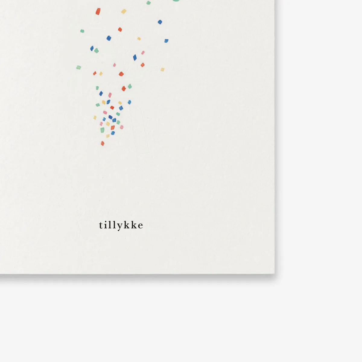 Kartotek Konfetti carte anniversaire petit format tillykke