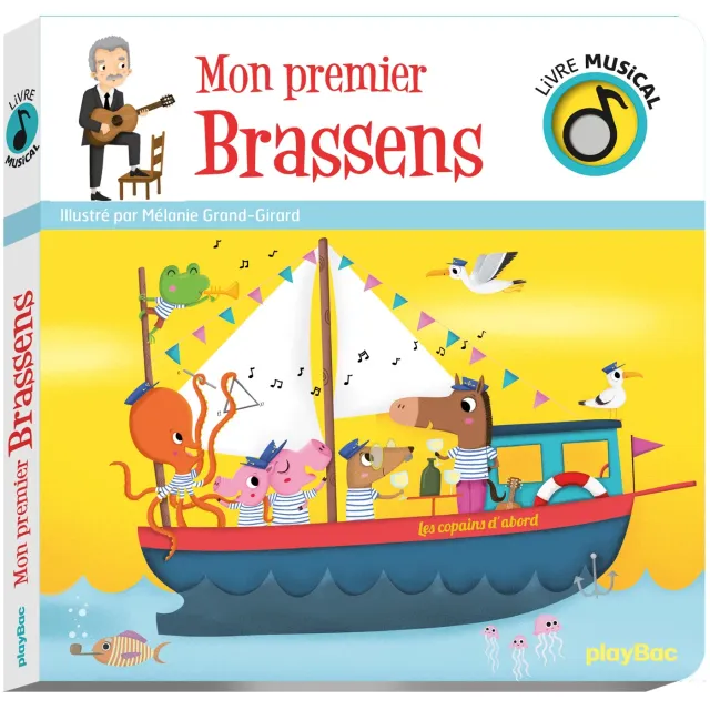 Frigobloc Mon premier Brassens livre musical bébé