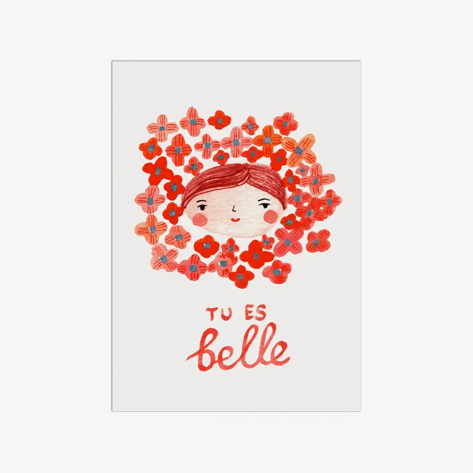 My365 Julie Adore Tu es belle carte postale douce