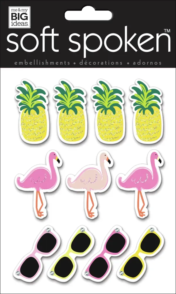 Happy Planner Summer Vibes planche stickers été 11 autocollants
