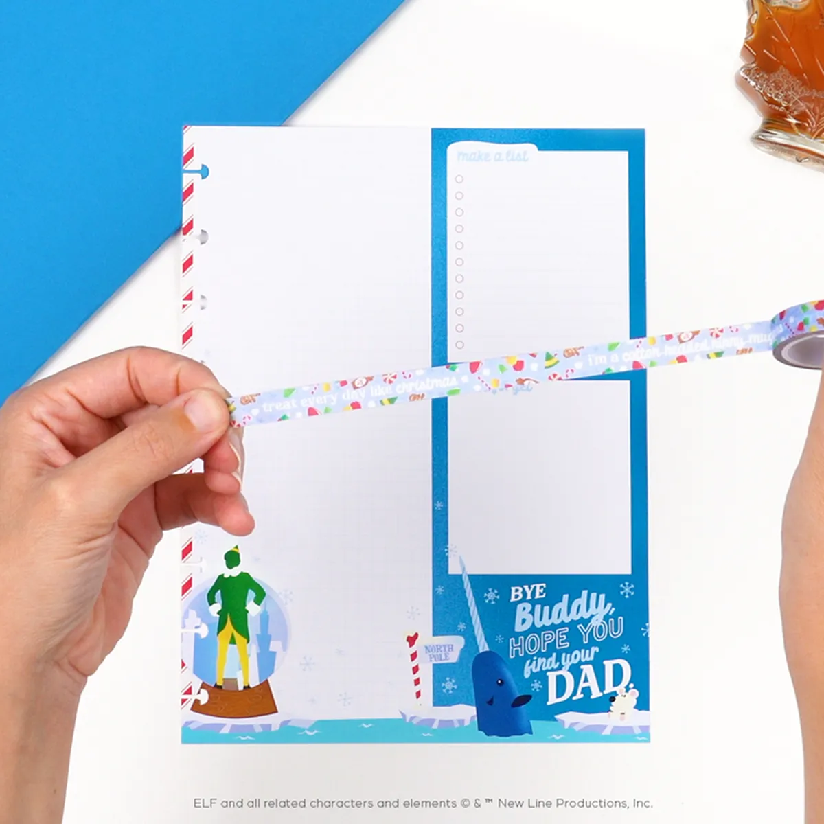 Happy Planner Elf bundle papier recharge Classic + washi Noël