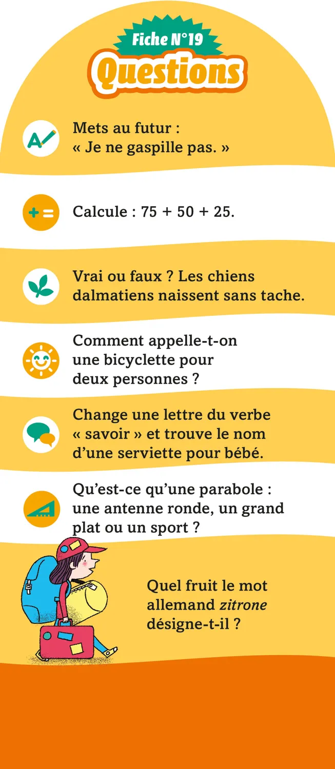 Les Incollables 350 quiz éventail CE2-CM1 8-9 ans